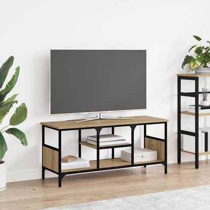 Tv-skab 100 X 35 X 45 Cm Ingeniørt Træ Og Jern - Variant 881305