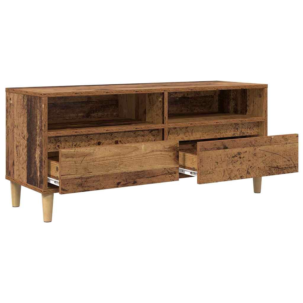Tv-skab 100 X 34,5 X 44,5 Cm Konstrueret Træ - Billede 5