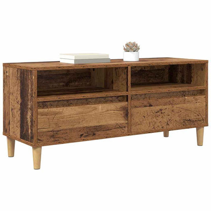 Tv-skab 100 X 34,5 X 44,5 Cm Konstrueret Træ - Billede 3