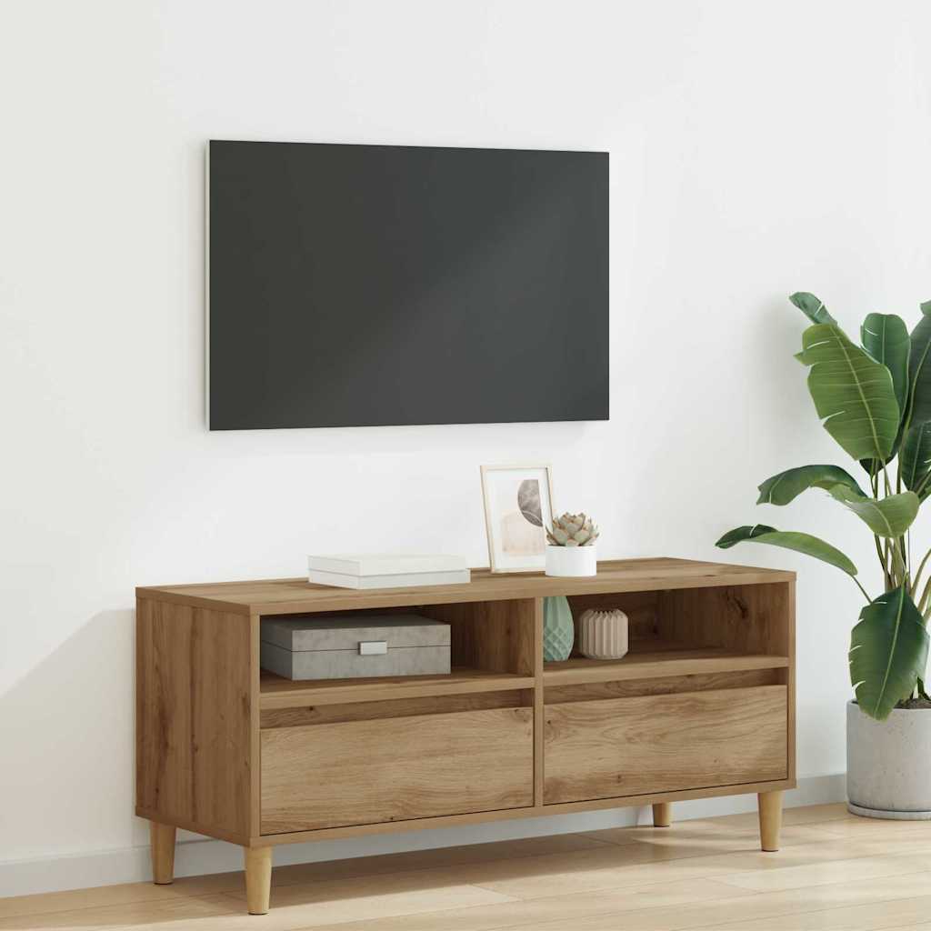 Tv-skab 100 X 34,5 X 44,5 Cm Konstrueret Træ