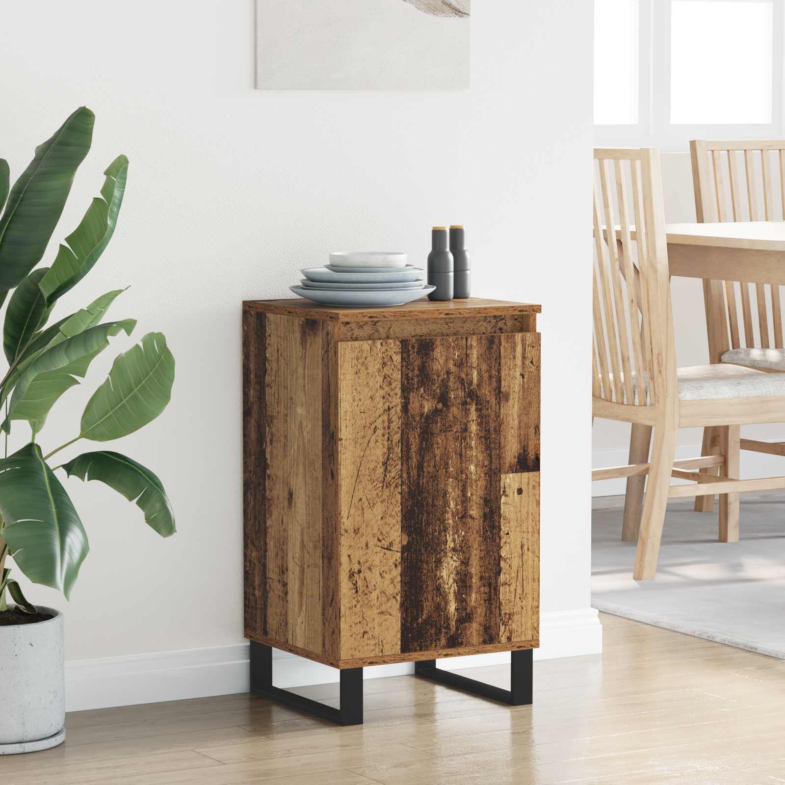 Sideboard 40 X 35 X 70 Cm Konstrueret Træ - Billede 4