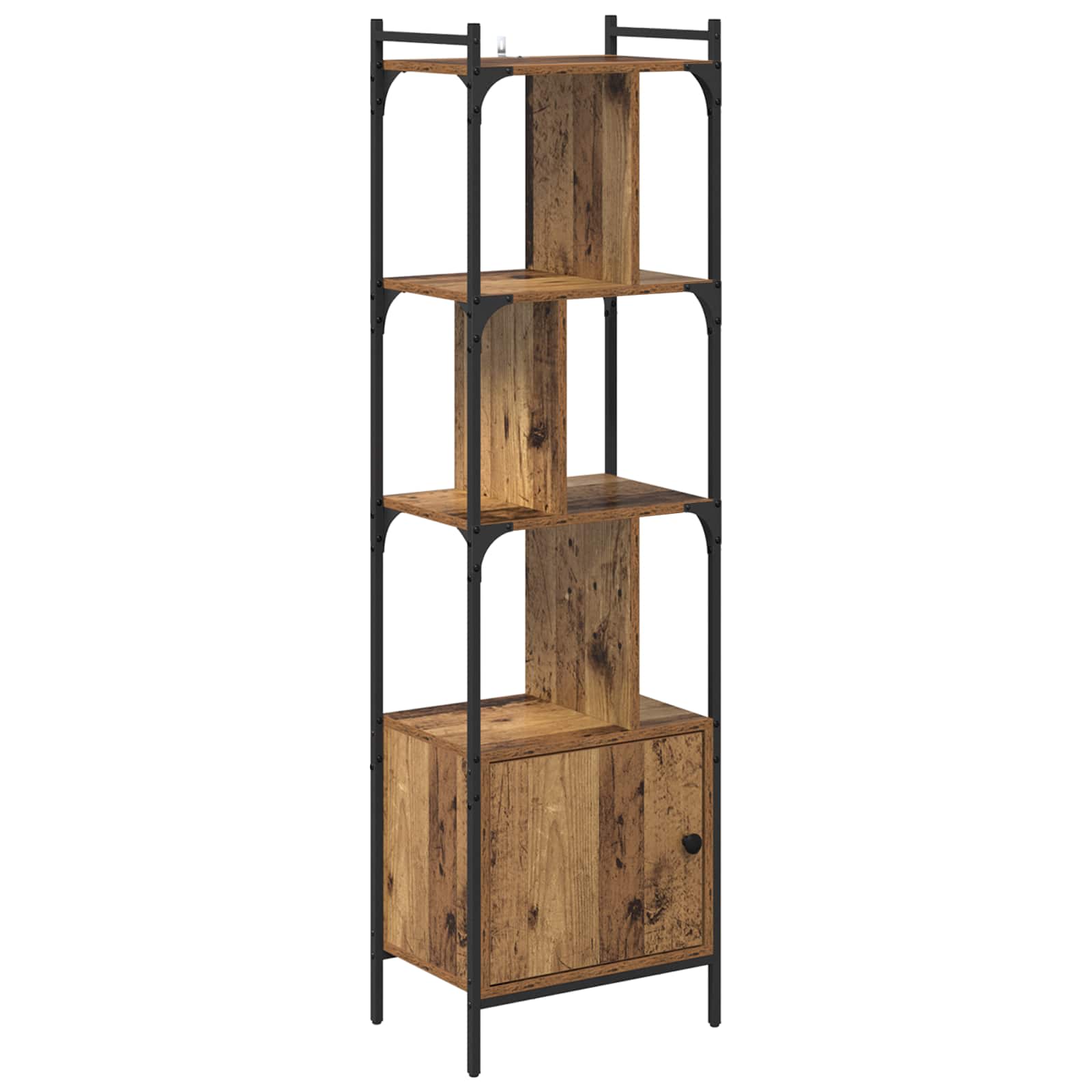 Bogreol 44,5 X 30 X 154,5 Cm Konstrueret Træ - Billede 2