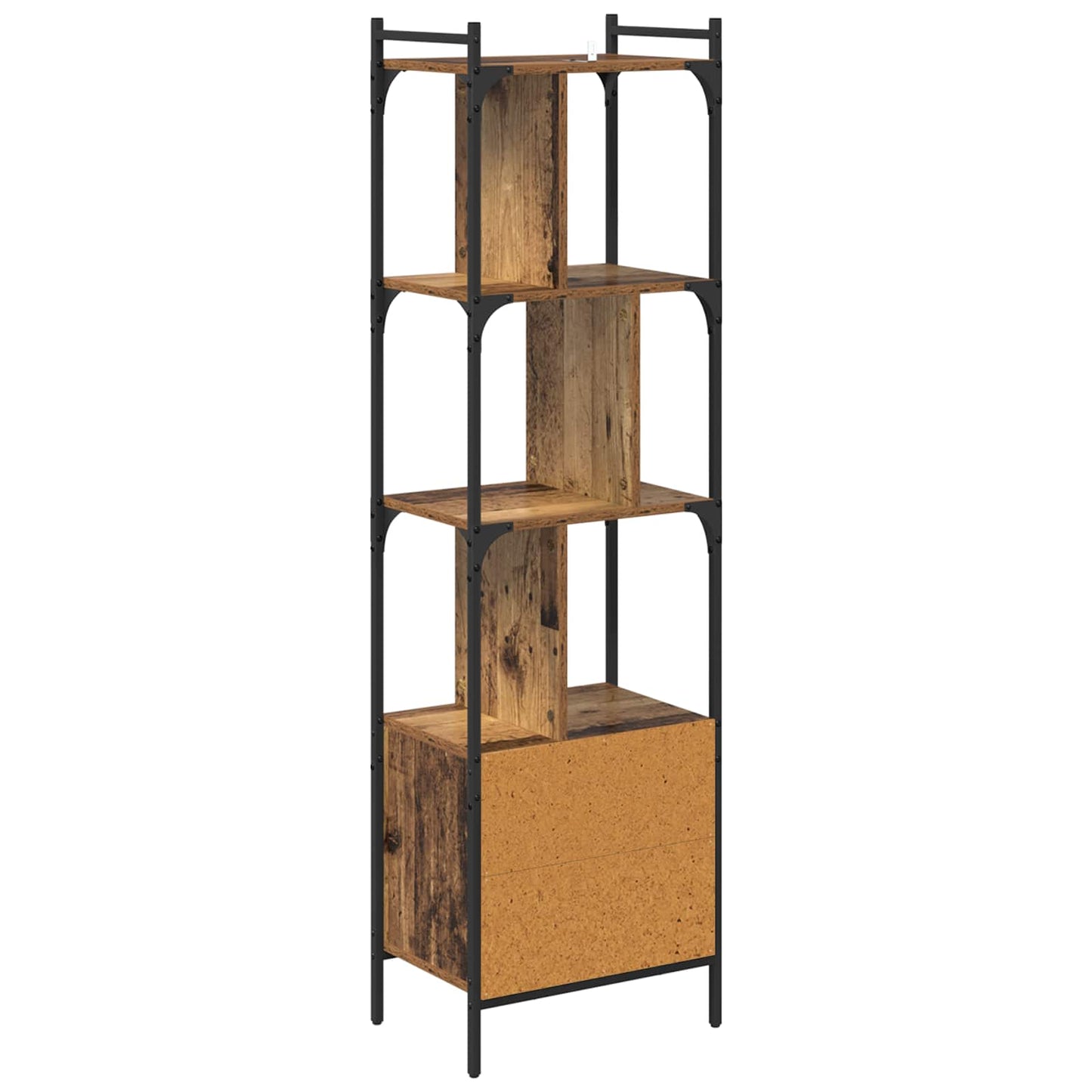 Bogreol 44,5 X 30 X 154,5 Cm Konstrueret Træ - Billede 8