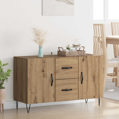 Sideboard Artisan Egetræ 100 X 36 X 60 Cm Konstrueret Træ - Hovedbillede