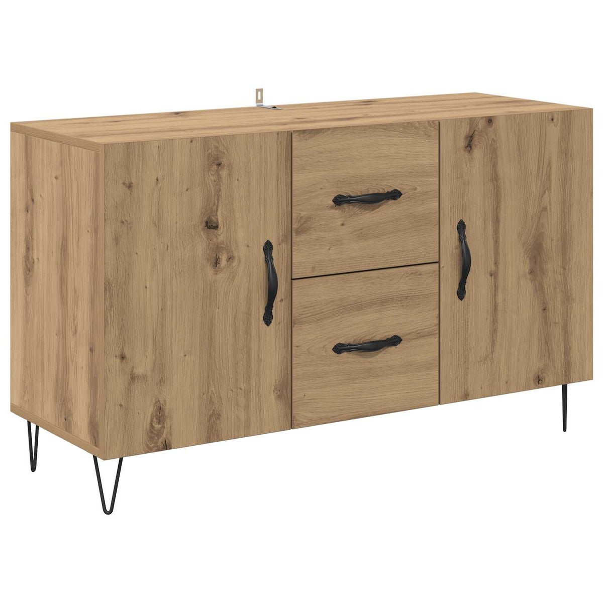 Sideboard Artisan Egetræ 100 X 36 X 60 Cm Konstrueret Træ - Billede 2