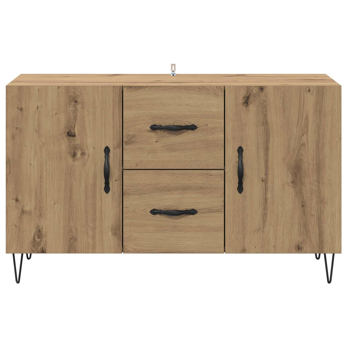 Sideboard Artisan Egetræ 100 X 36 X 60 Cm Konstrueret Træ - Billede 6