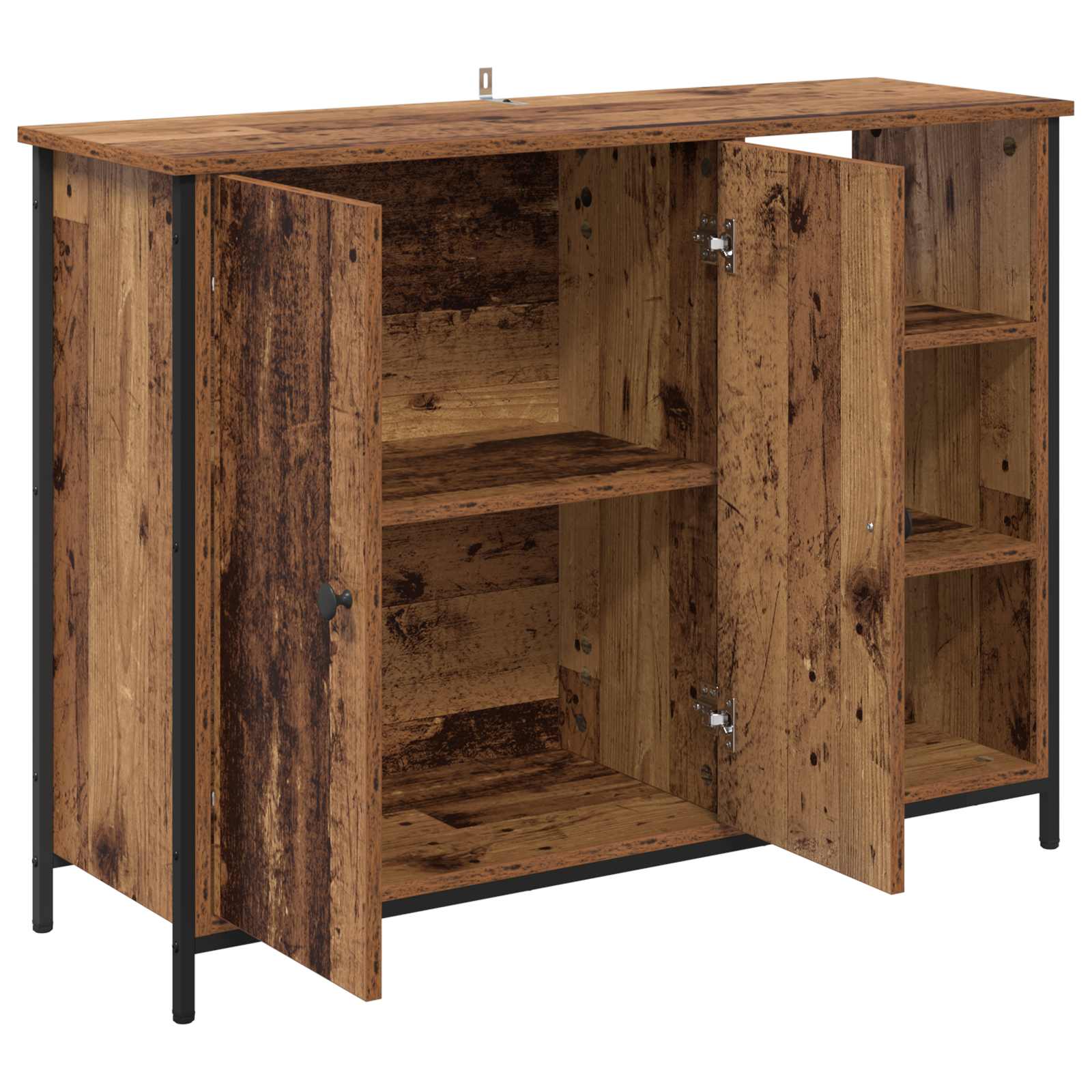 Sideboard 100 X 33 X 75 Cm Konstrueret Træ - Billede 5