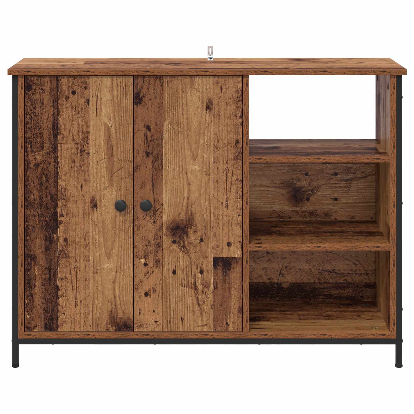Sideboard 100 X 33 X 75 Cm Konstrueret Træ - Billede 6