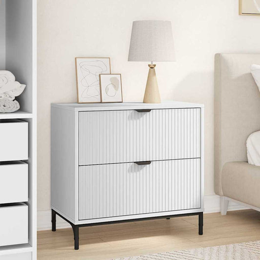 Sengebord Med Skuffe 63.5 X 36 X 61 Cm Konstrueret Træ - Hovedbillede