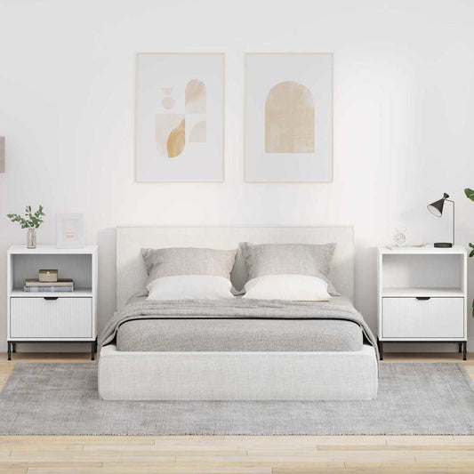 Natskab Med Skuffe 49 X 36 X 61 Cm Konstrueret Træ - Hovedbillede