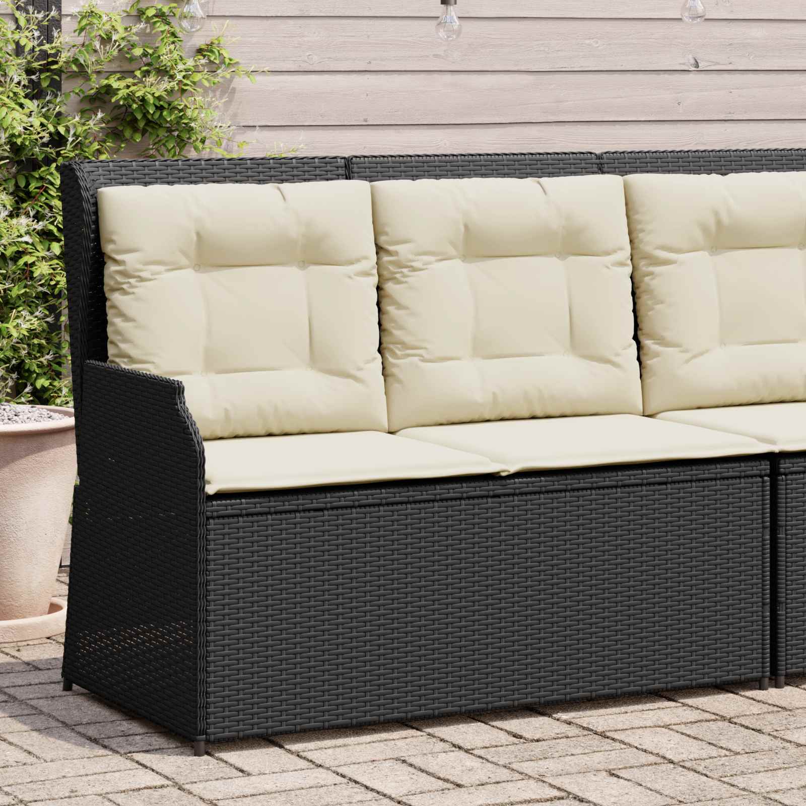 Havebænk Polyrattan - Billede 3