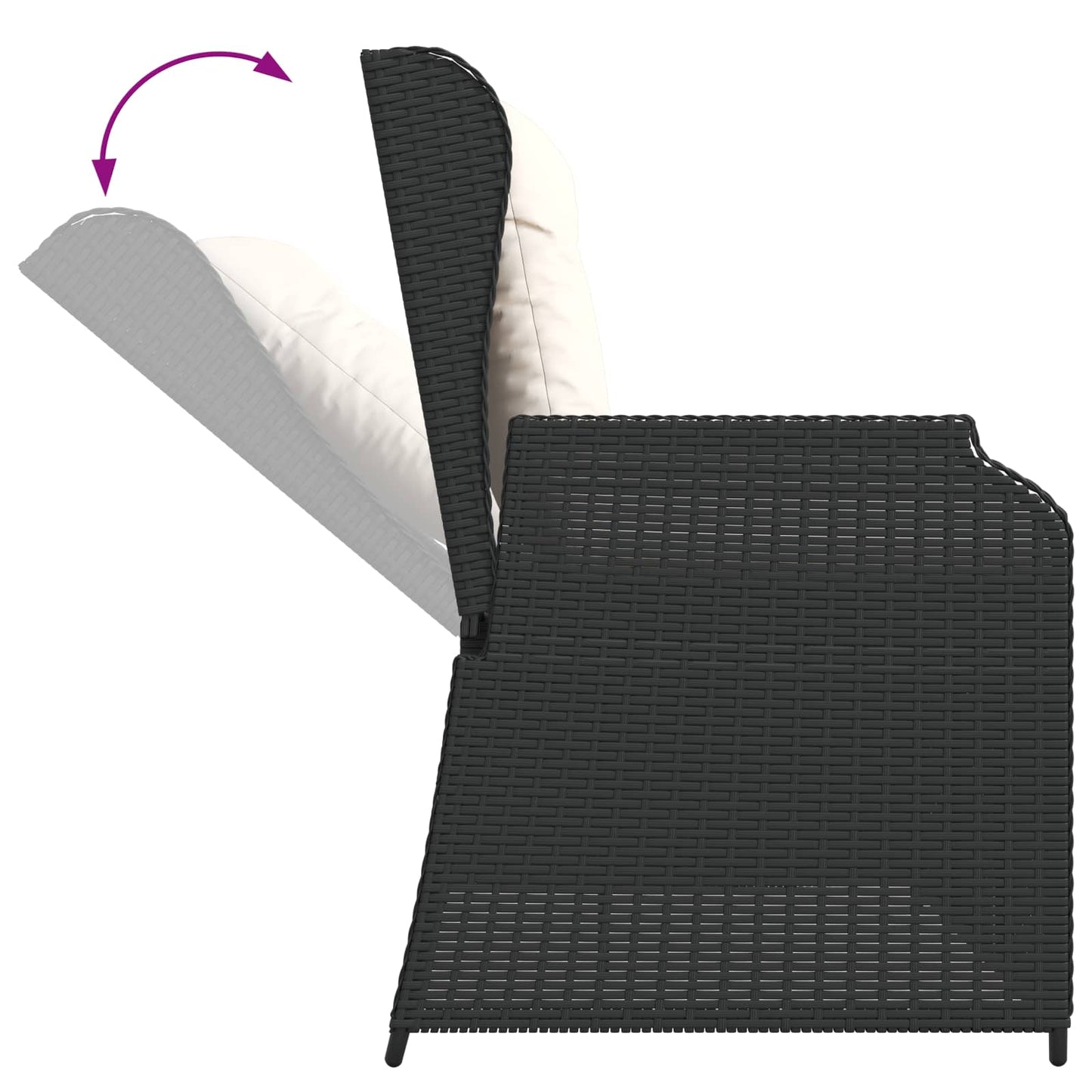 Havebænk Polyrattan - Billede 8