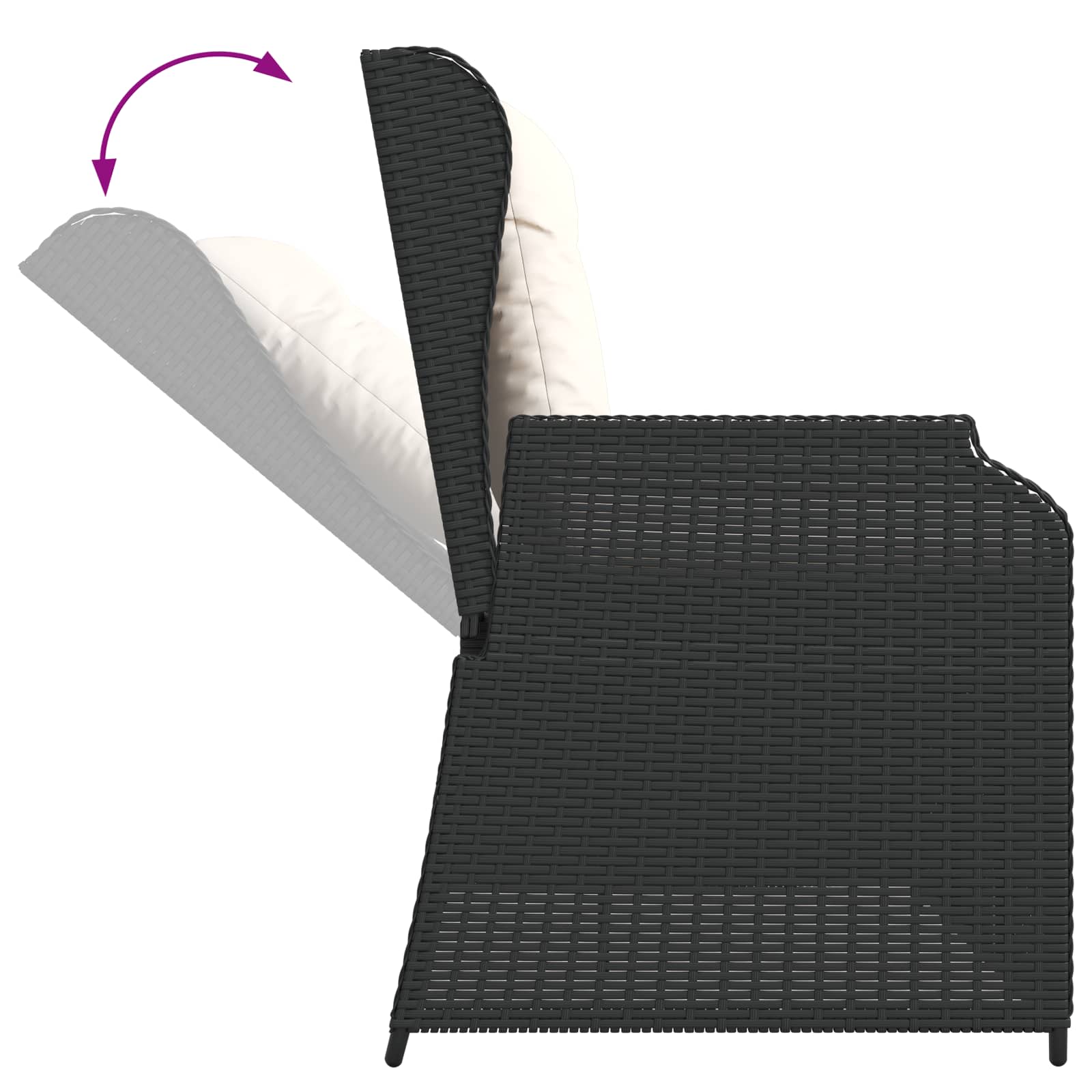 Havebænk Polyrattan - Billede 8