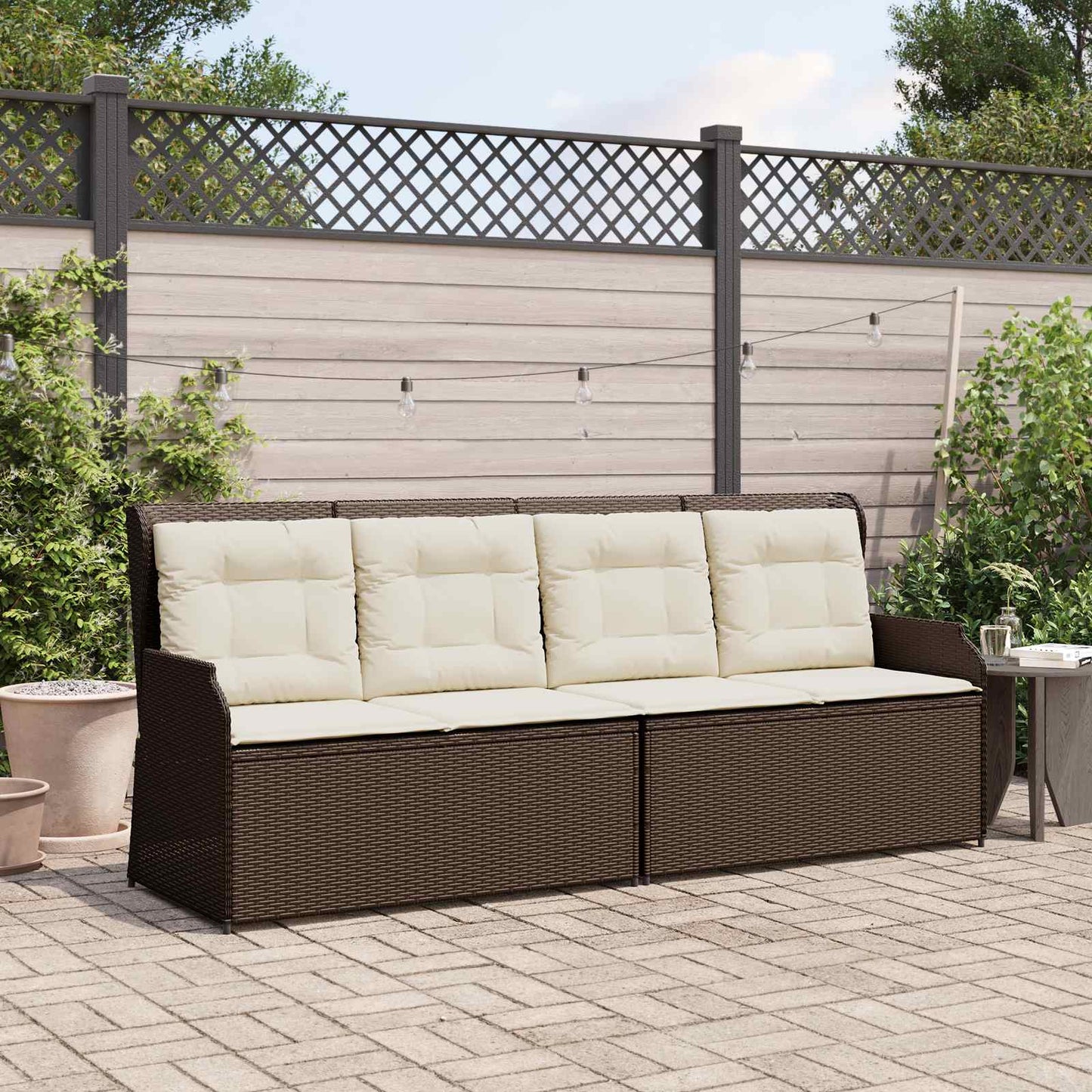 Havebænk Polyrattan - Variant 3394450