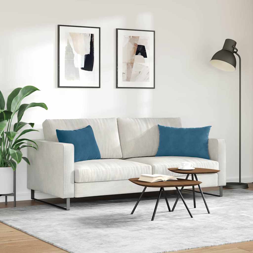 Sofapuder 2 Dele 60 X 40 Cm Velourstof - Billede 4