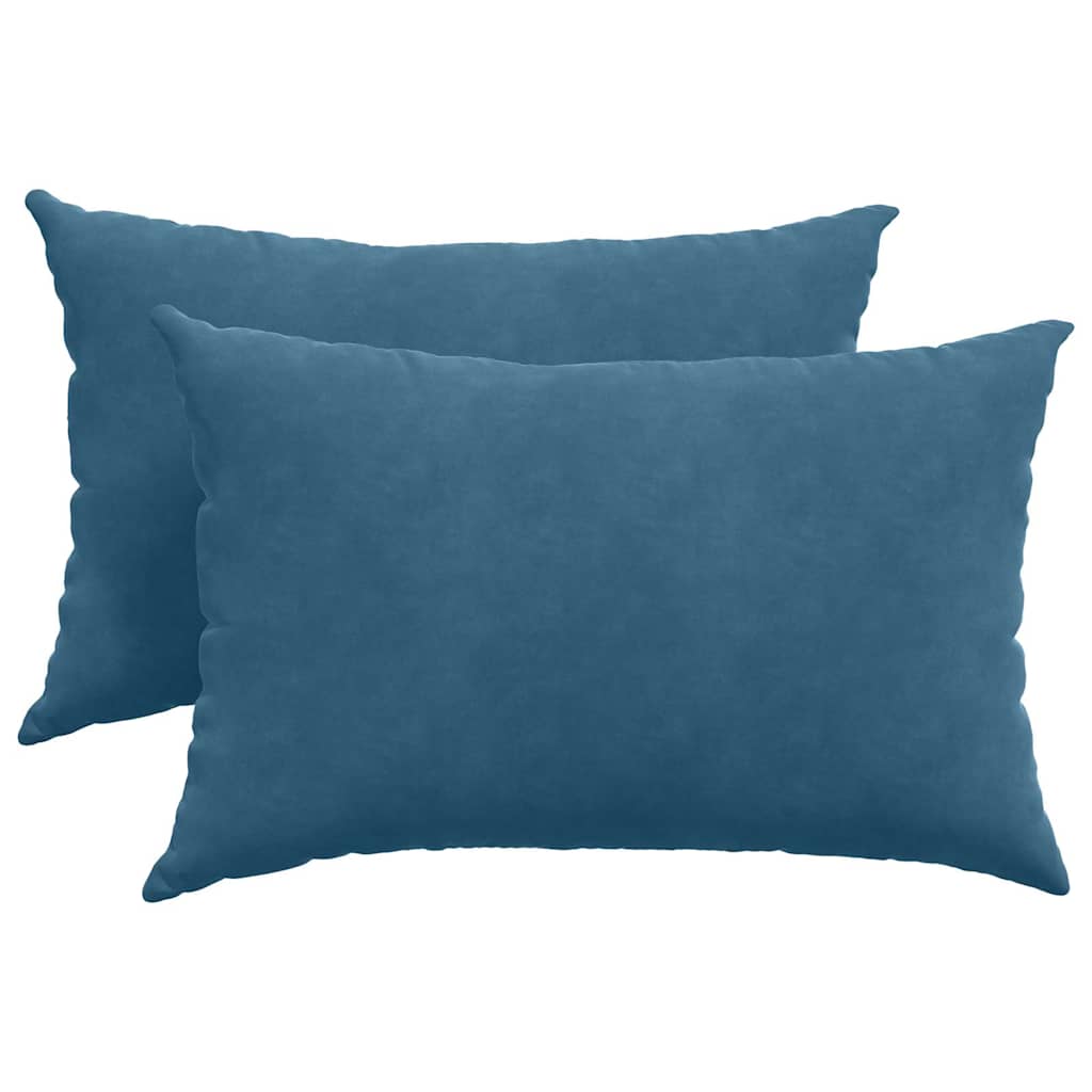 Sofapuder 2 Dele 60 X 40 Cm Velourstof - Billede 2
