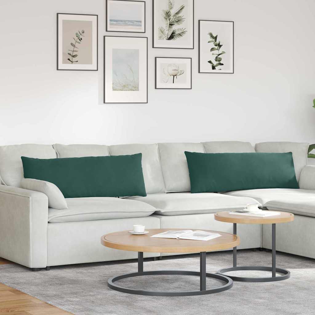 Sofapuder 2 Dele 60 X 40 Cm Velourstof
