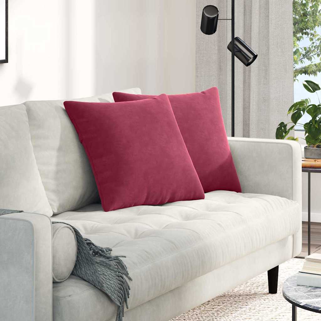 Sofapuder 2 Dele 60 X 40 Cm Velourstof
