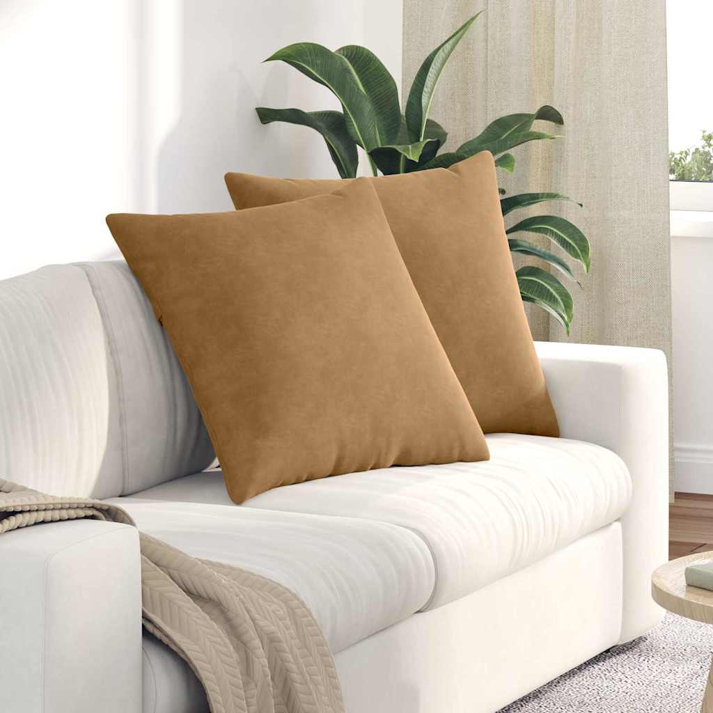 Sofapuder 2 Dele 60 X 40 Cm Velourstof