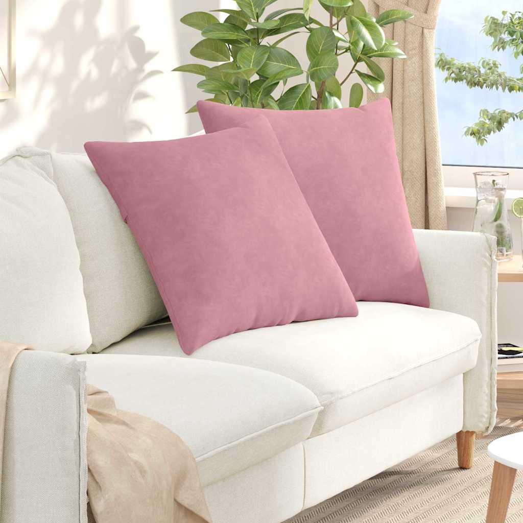 Sofapuder 2 Dele 60 X 40 Cm Velourstof