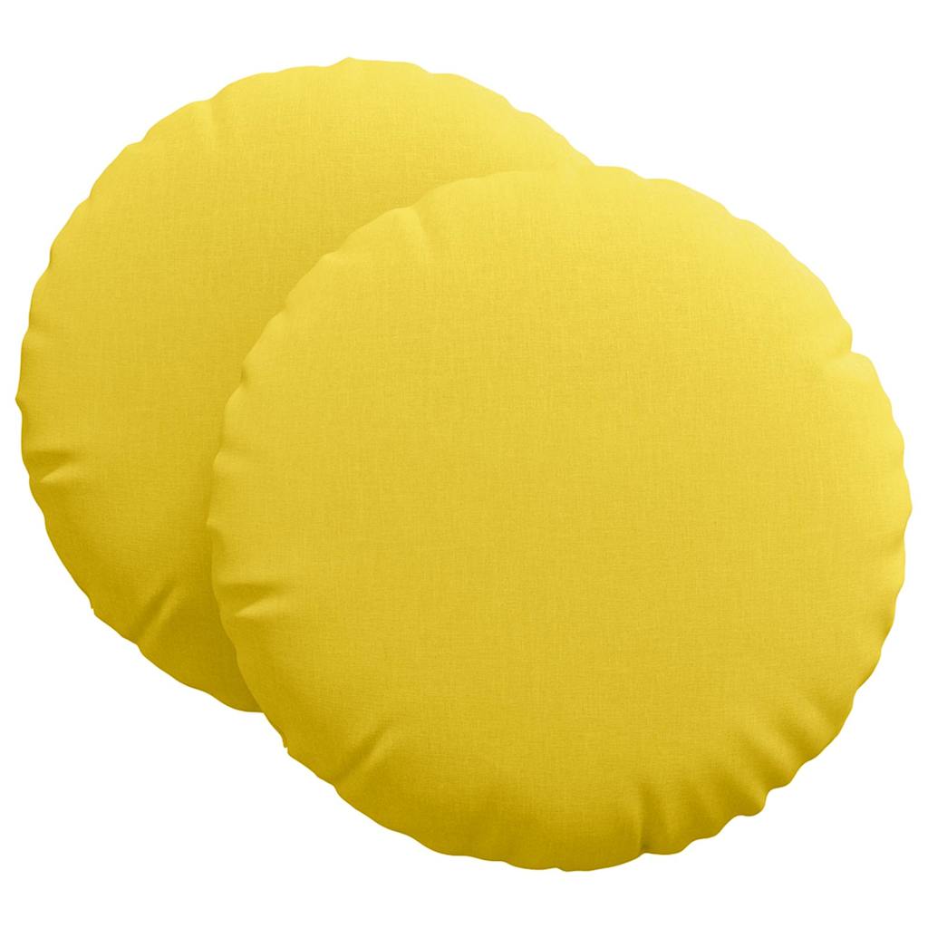 Sædepuder 2 Dele Lys Ø60 X 21 Cm Stof - Billede 2