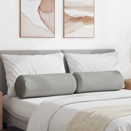 Bolsterpuder 2 Dele Skygrå Ø 25 X 70 Cm Stof - Hovedbillede