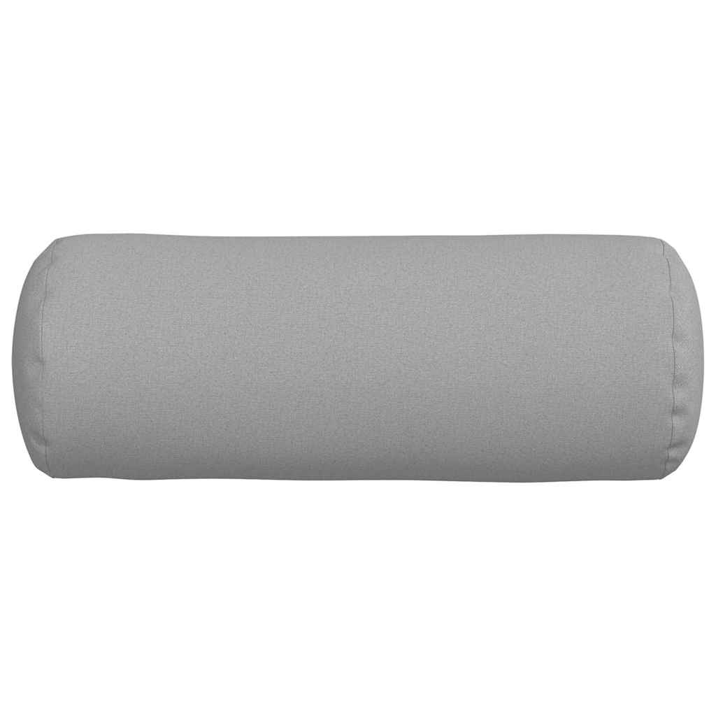 Bolsterpuder 2 Dele Skygrå Ø 25 X 70 Cm Stof - Billede 6