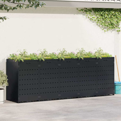 Wheelie Bin Opbevaring Til 5 Affaldscontainere - Hovedbillede