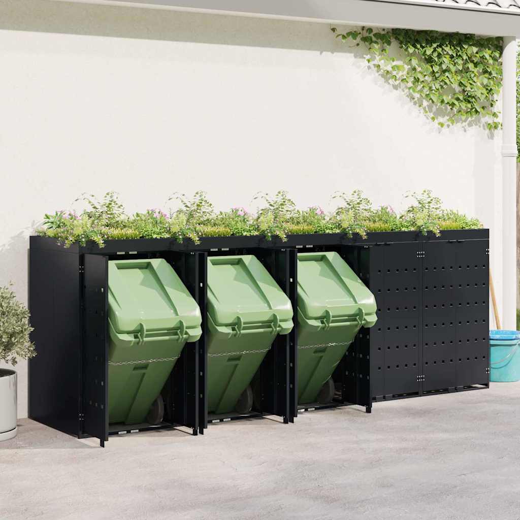 Wheelie Bin Opbevaring Til 5 Affaldscontainere - Billede 4