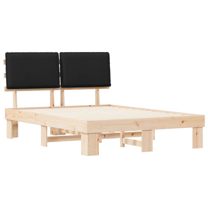 Sengestel Med Polstret Hovedgavl 140 X 200 Cm - Billede 4