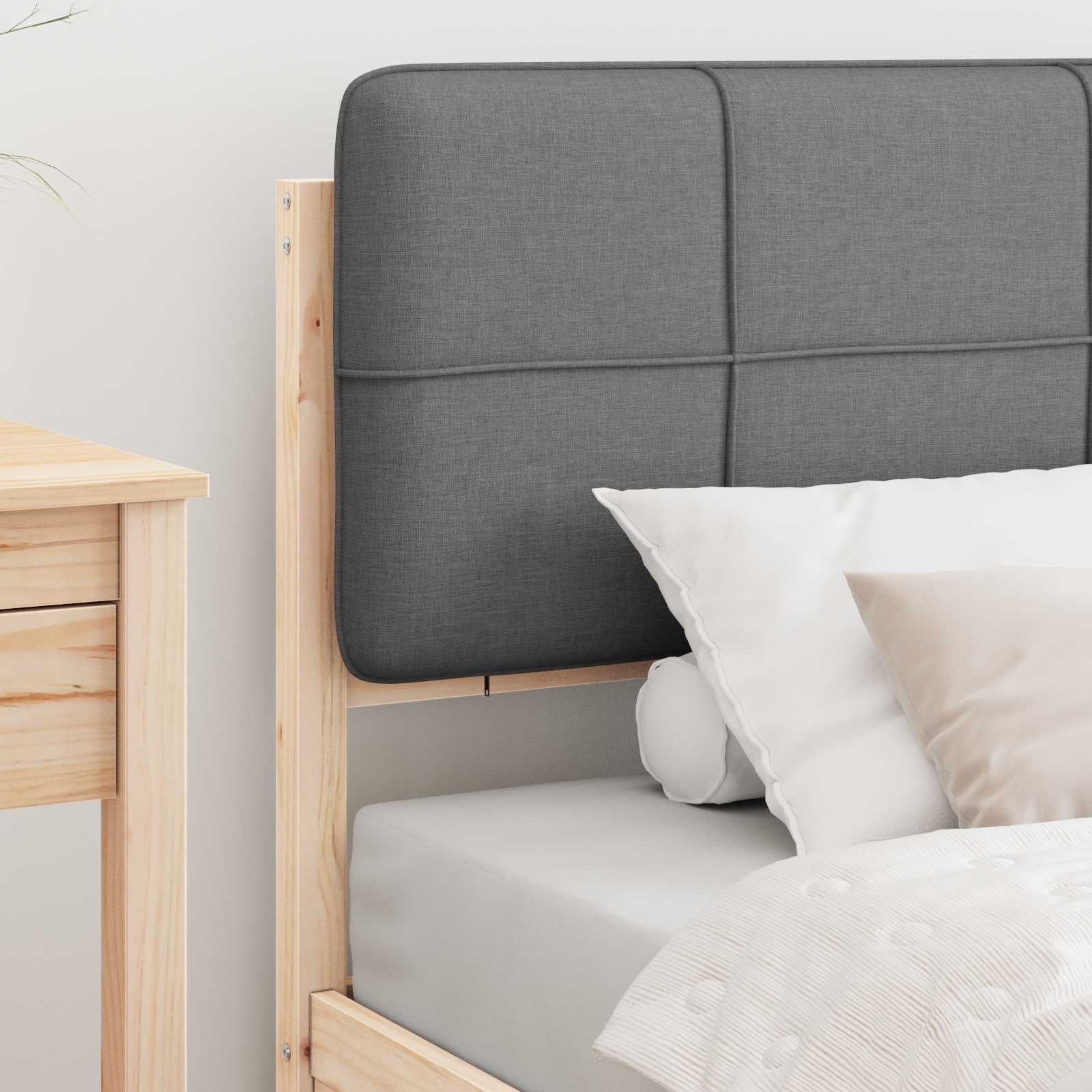 Sengestel Med Polstret Hovedgavl 90 X 200 Cm - Billede 3