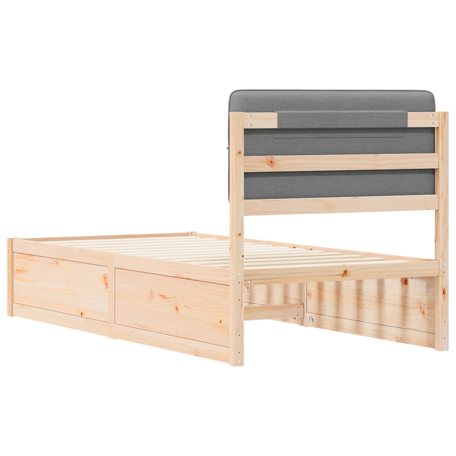Sengestel Med Polstret Hovedgavl 90 X 200 Cm - Billede 7