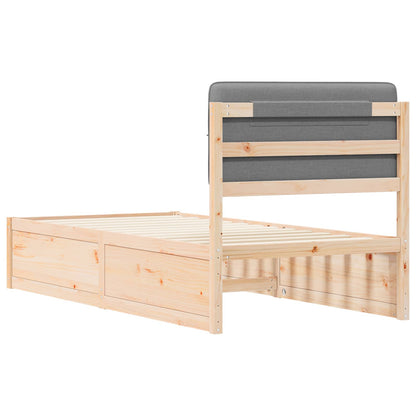 Sengestel Med Polstret Hovedgavl 90 X 200 Cm - Billede 7