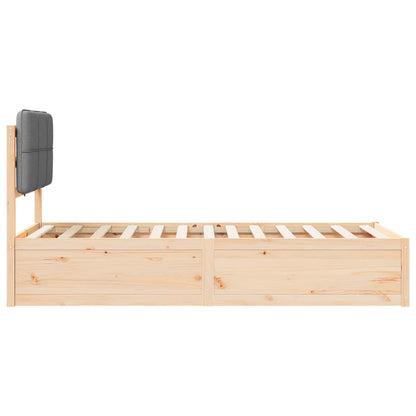 Sengestel Med Polstret Hovedgavl 90 X 200 Cm - Billede 6
