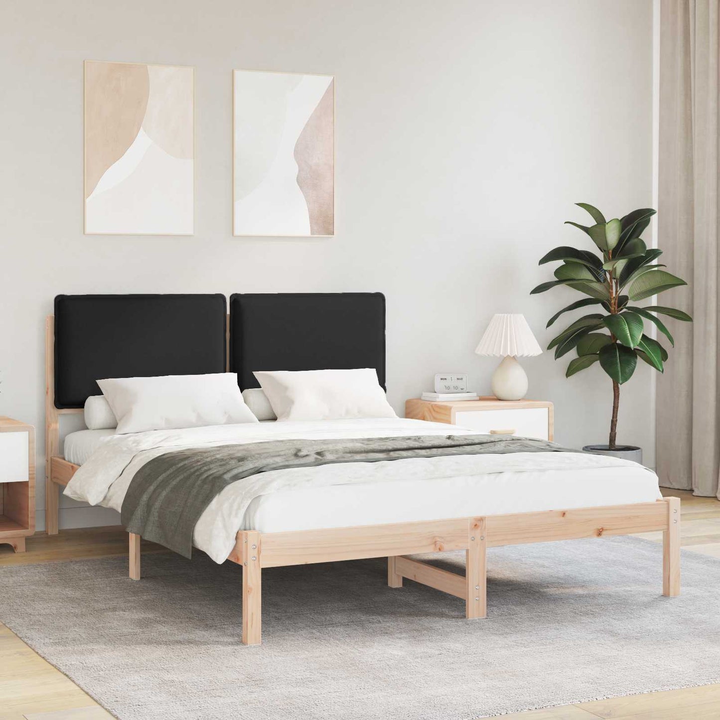 Sengestel Med Polstret Hovedgavl 160 X 200 Cm - Hovedbillede