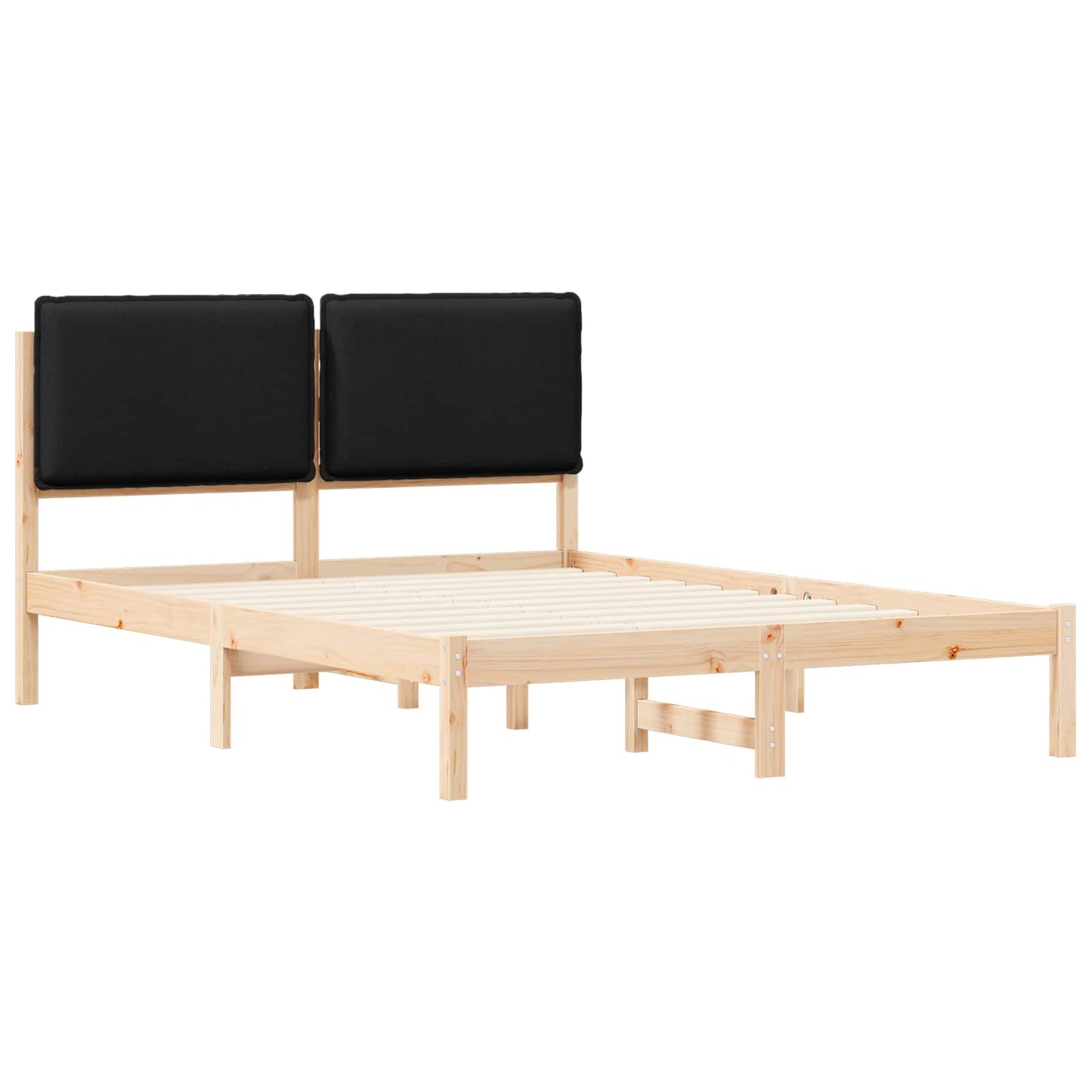 Sengestel Med Polstret Hovedgavl 160 X 200 Cm - Billede 4