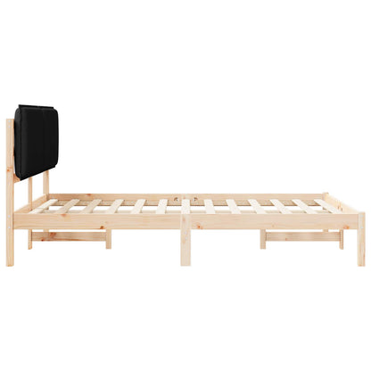 Sengestel Med Polstret Hovedgavl 160 X 200 Cm - Billede 6