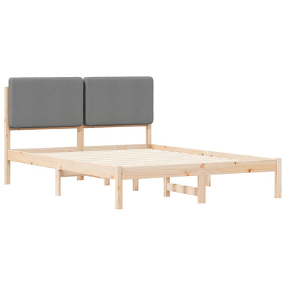 Sengestel Med Polstret Hovedgavl 160 X 200 Cm - Billede 4