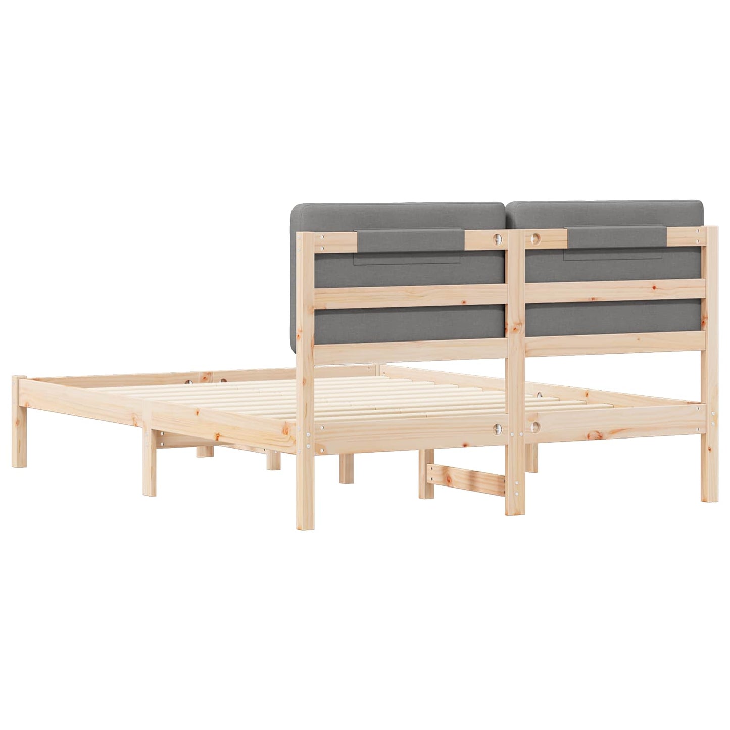 Sengestel Med Polstret Hovedgavl 160 X 200 Cm - Billede 7