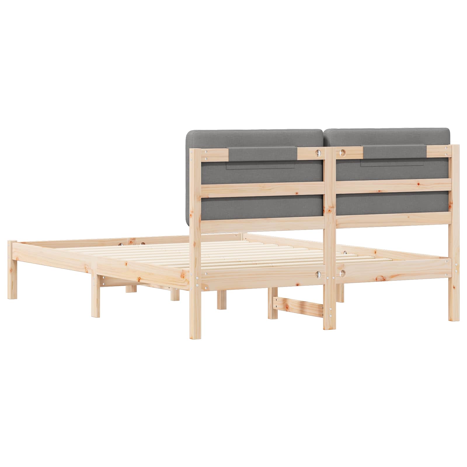Sengestel Med Polstret Hovedgavl 160 X 200 Cm - Billede 7