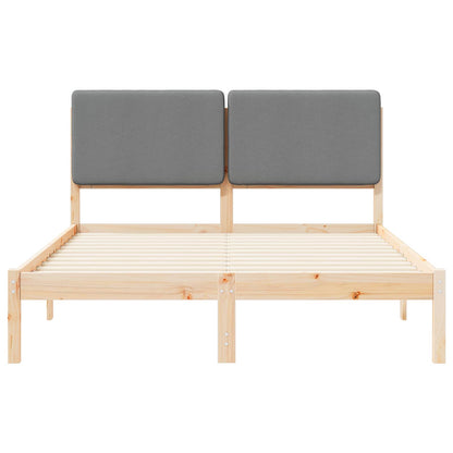Sengestel Med Polstret Hovedgavl 160 X 200 Cm - Billede 5