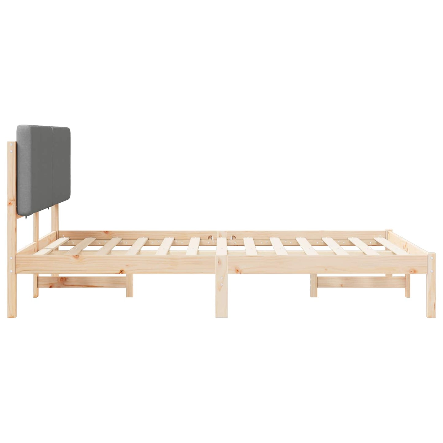 Sengestel Med Polstret Hovedgavl 160 X 200 Cm - Billede 6