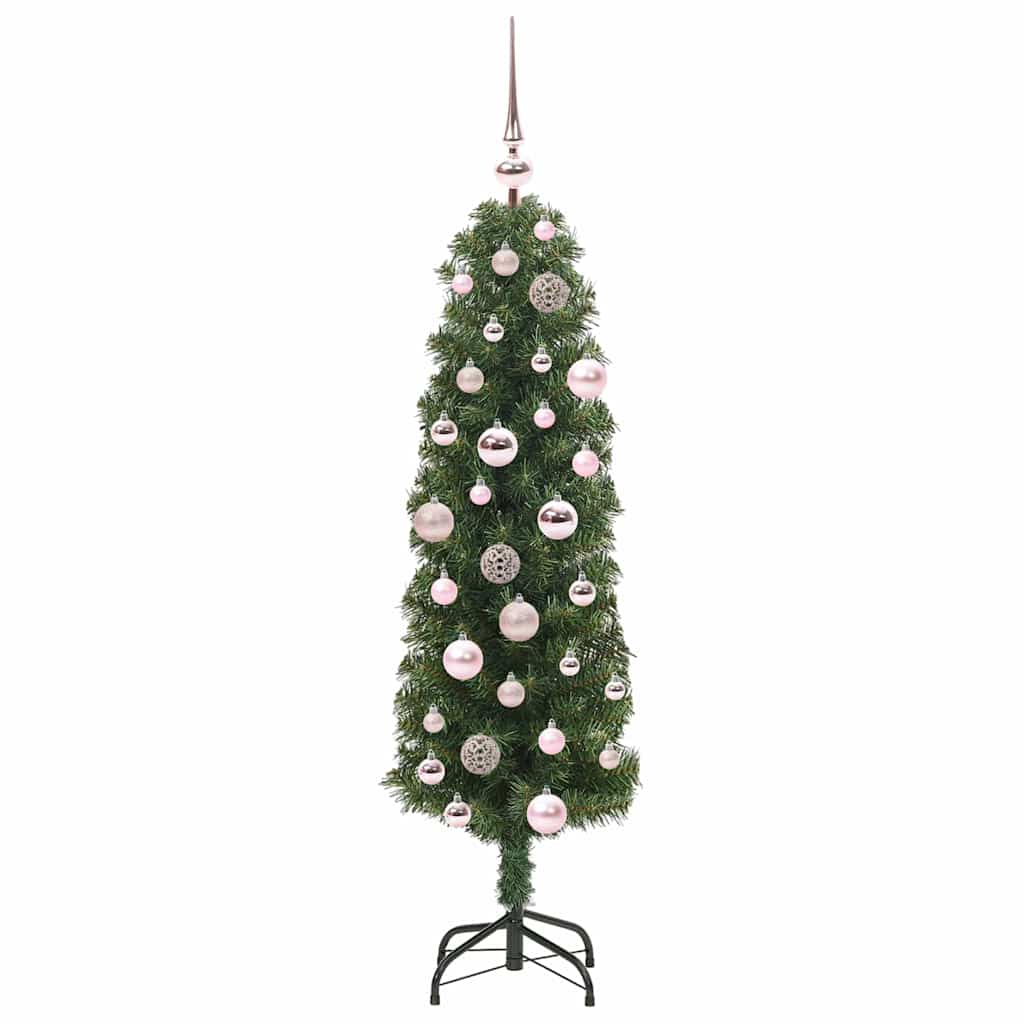 Kunstigt Juletræ Med Stativ 120 Cm Pvc Og Stål Og Plastik - Billede 4