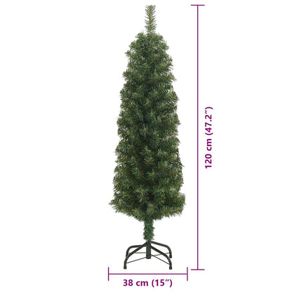 Kunstigt Juletræ Med Stativ 120 Cm Pvc Og Stål Og Plastik - Billede 14