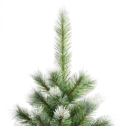 Kunstigt Hængslet Juletræ Med Flocked Sne Og Hvid 150 Cm - Billede 10