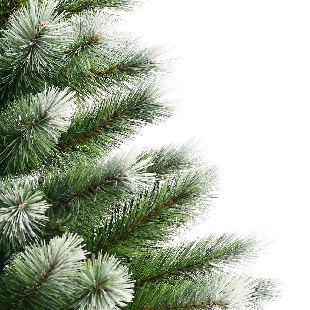 Kunstigt Hængslet Juletræ Med Flocked Sne Og Hvid 150 Cm - Billede 11