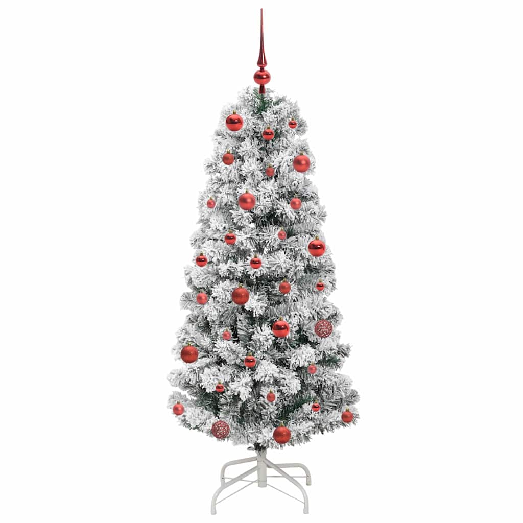 Kunstigt Hinged Juletræ Med 150 Led'er Og Hvid 150 Cm - Billede 4