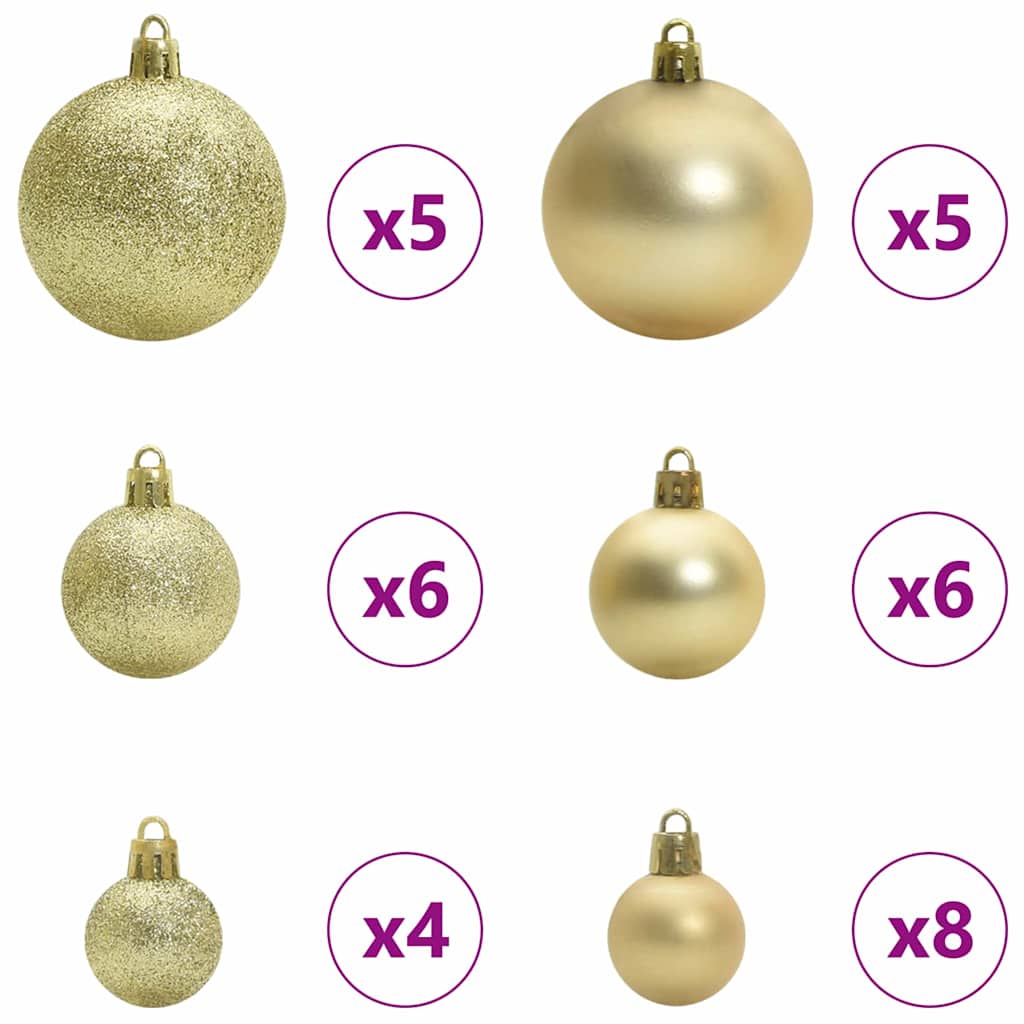 Kunstigt Hinged Juletræ Med 150 Led'er Og Hvid 150 Cm - Billede 7
