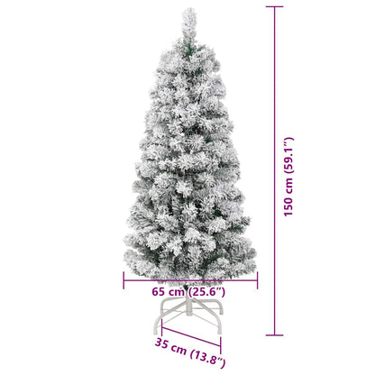 Kunstigt Hinged Juletræ Med 150 Led'er Og Hvid 150 Cm - Billede 17