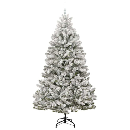 Kunstigt Juletræ Og Hvid 240 Cm Pvc Og Metal - Billede 4